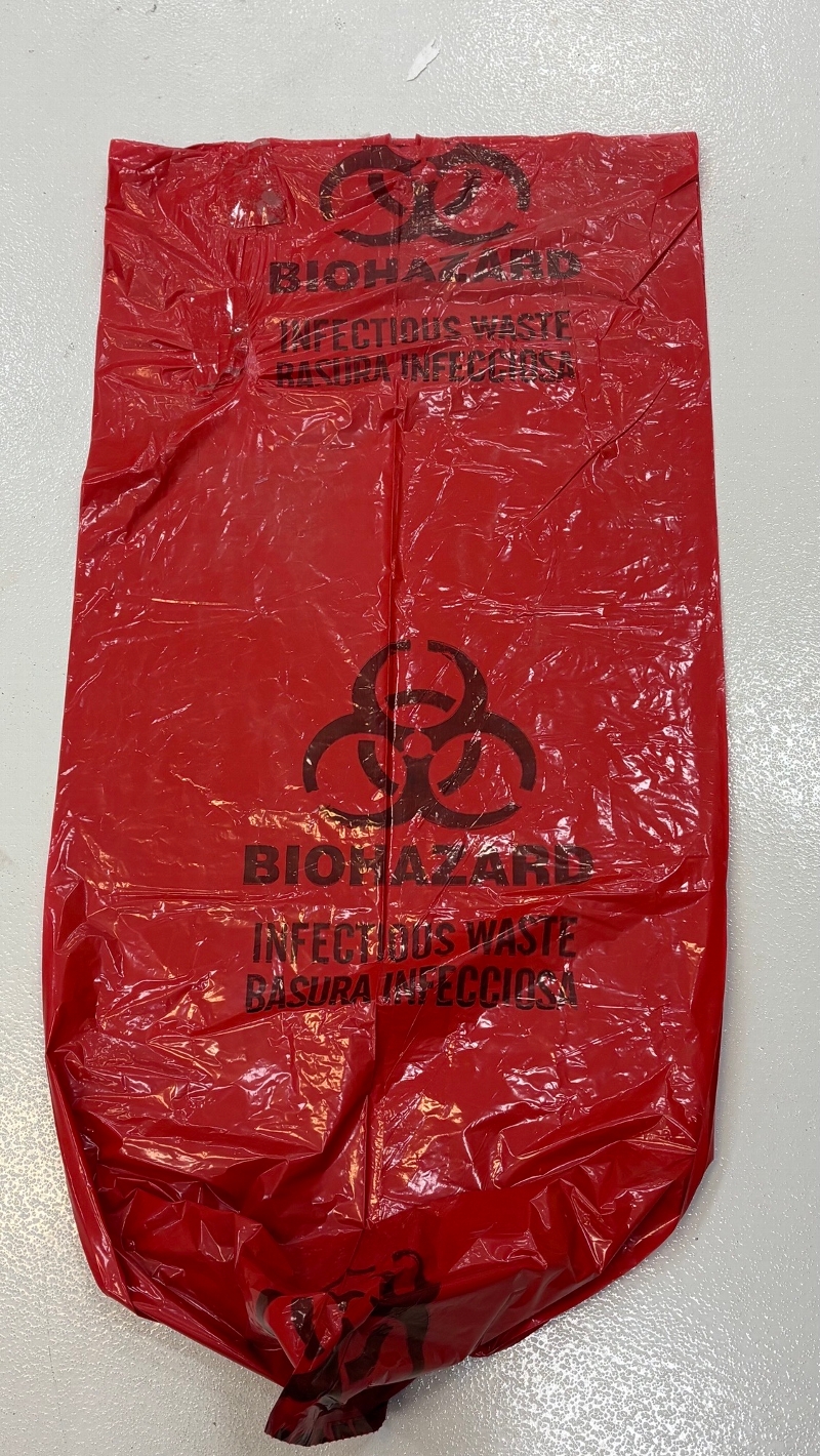 Thumbnail - clicking will open full size image - Biohazard Bag